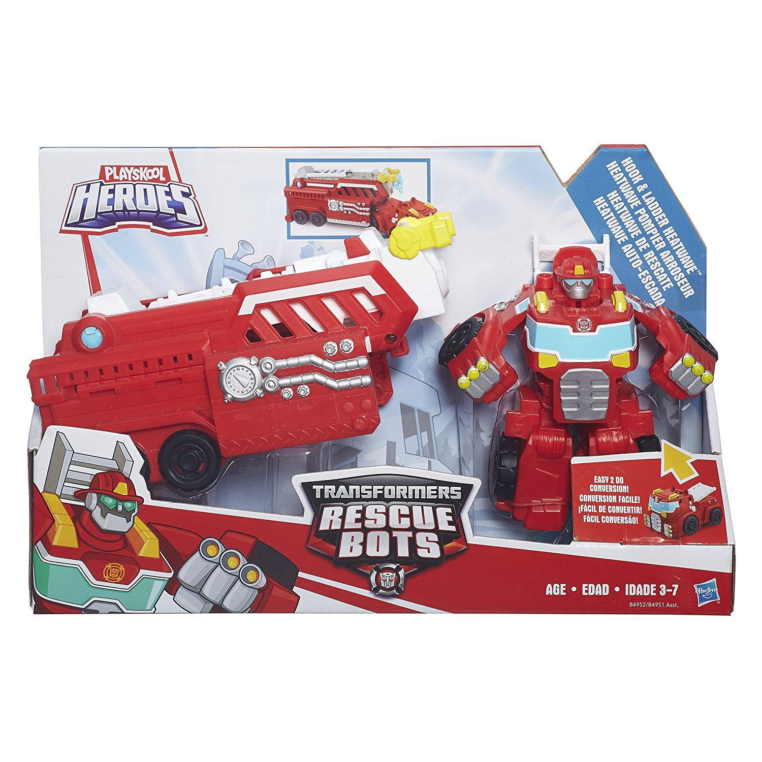 PlaySkool - RESCUE BOTS - HEATWAVE hook and Ladder