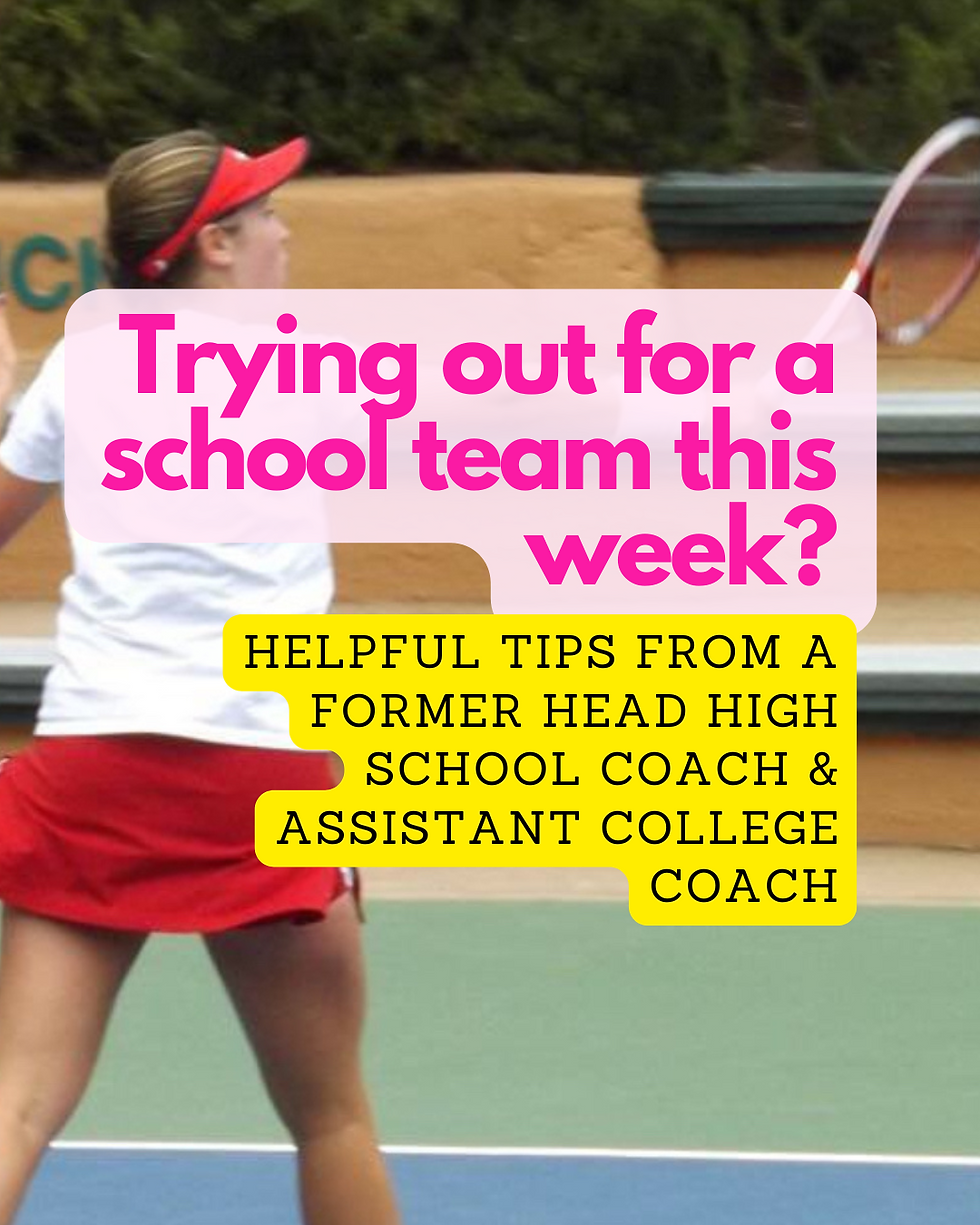 Trying out for a school school team?