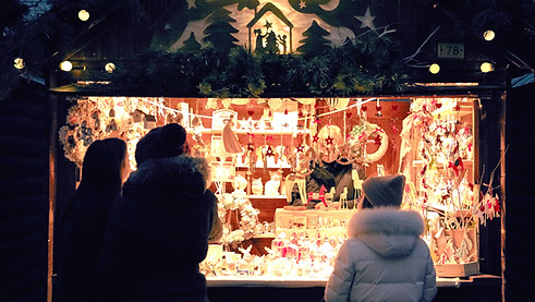 Vendor at Christmas Market