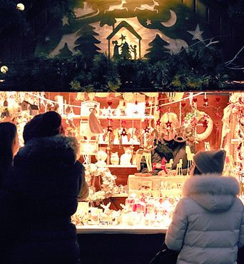 Vendor at Christmas Market