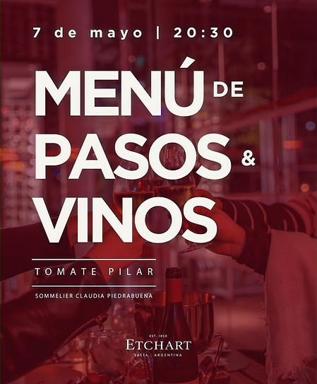 Cena pasos y vinos - portada evento