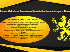 XX-lecie Oddziału Zrzeszenia Kaszubsko-Pomorskiego w Baninie