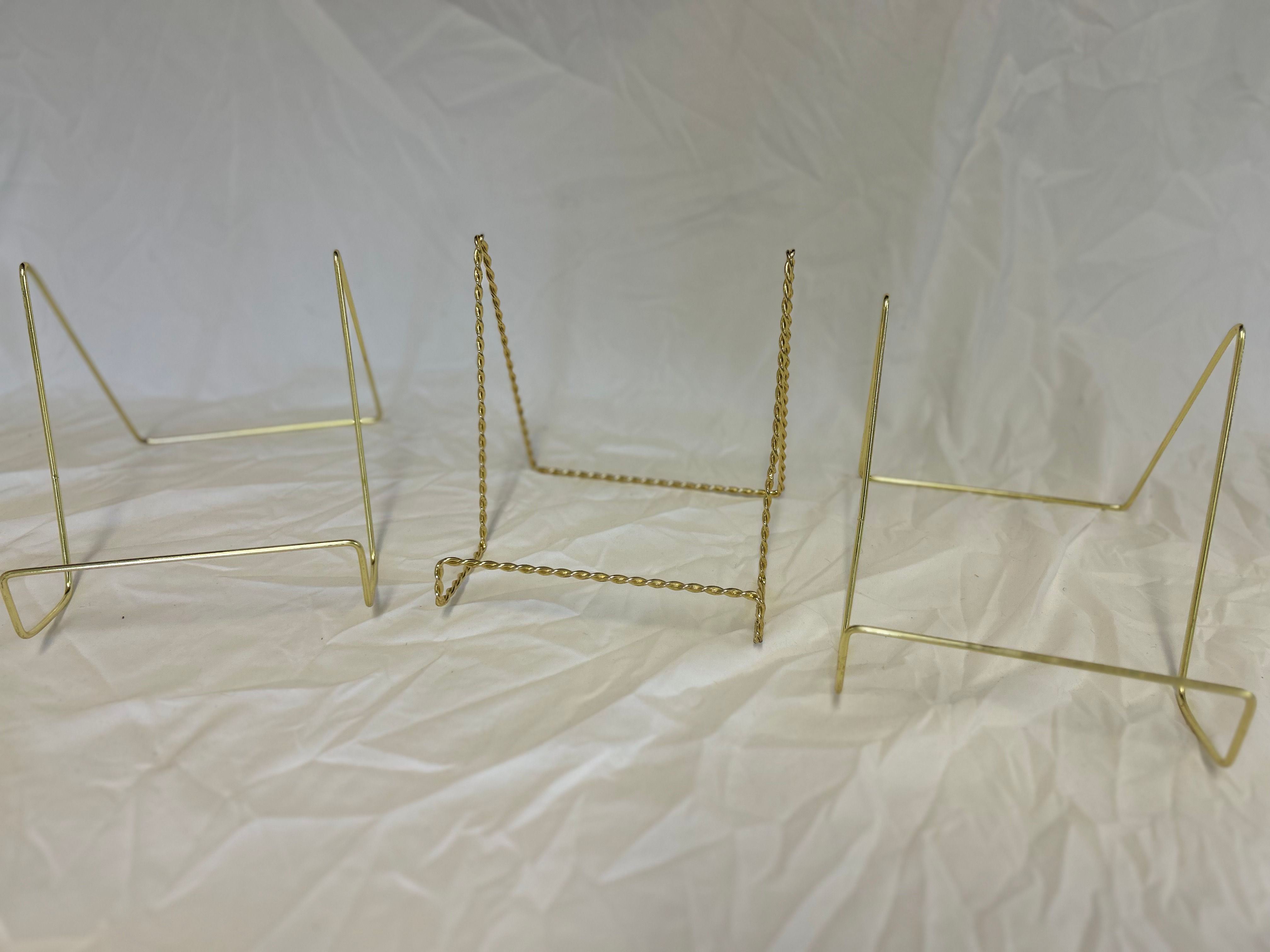 Gold sign holders (set of 3)