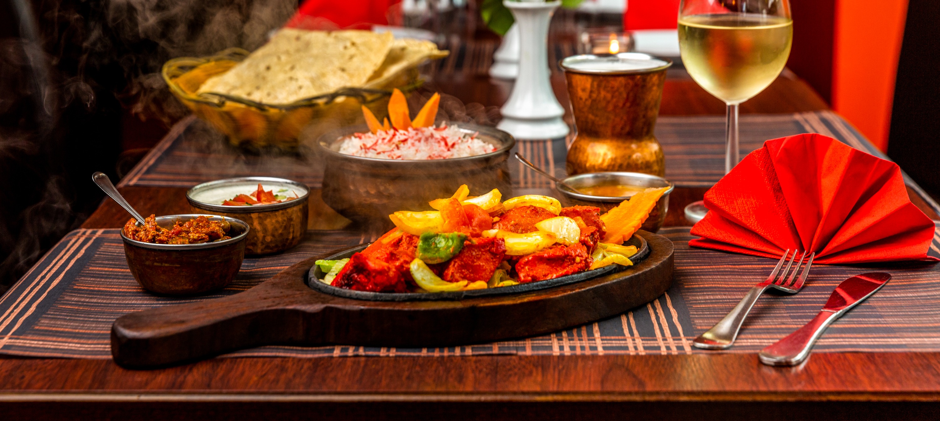 Arranged Food and Objects