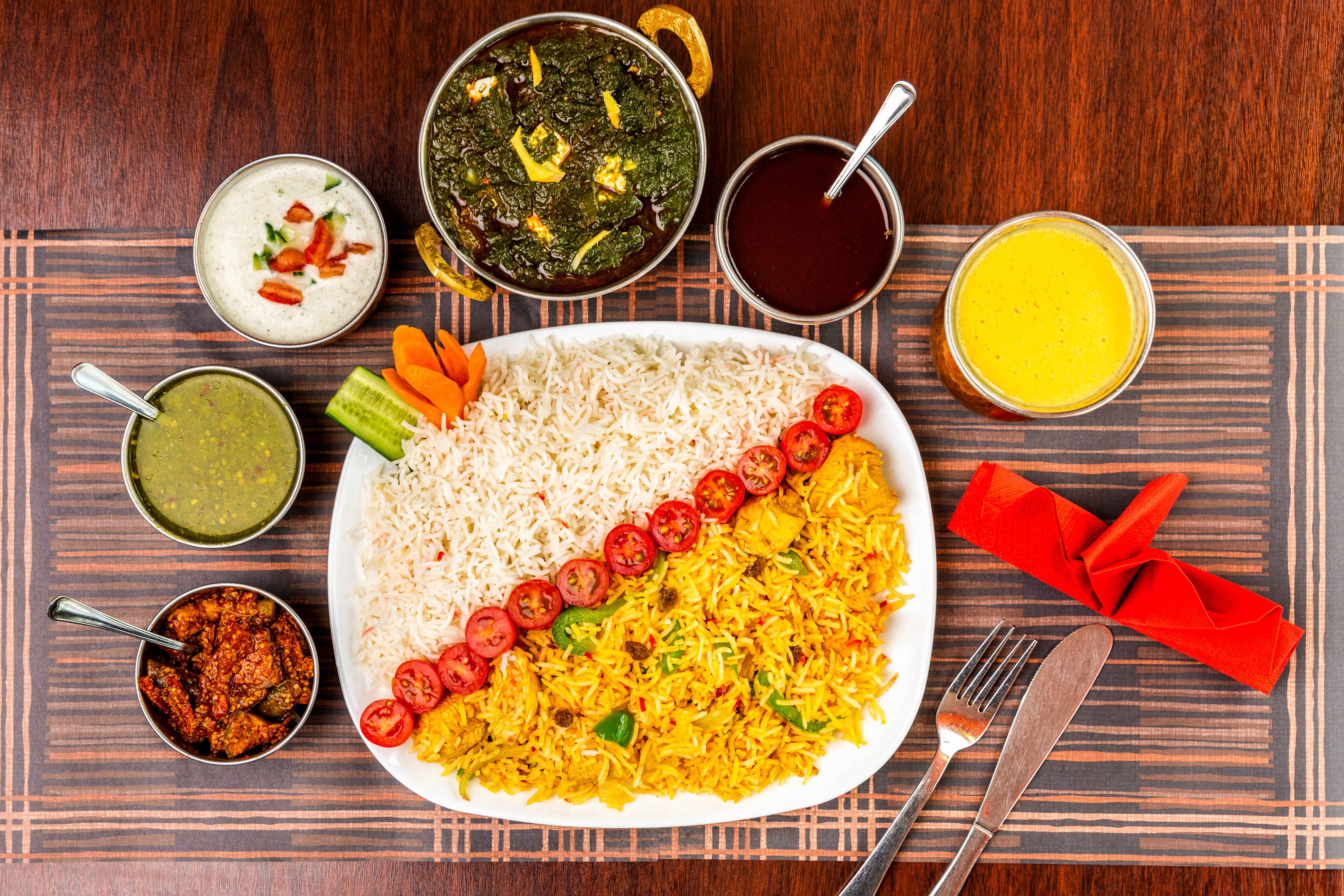 Arranged Food and Objects