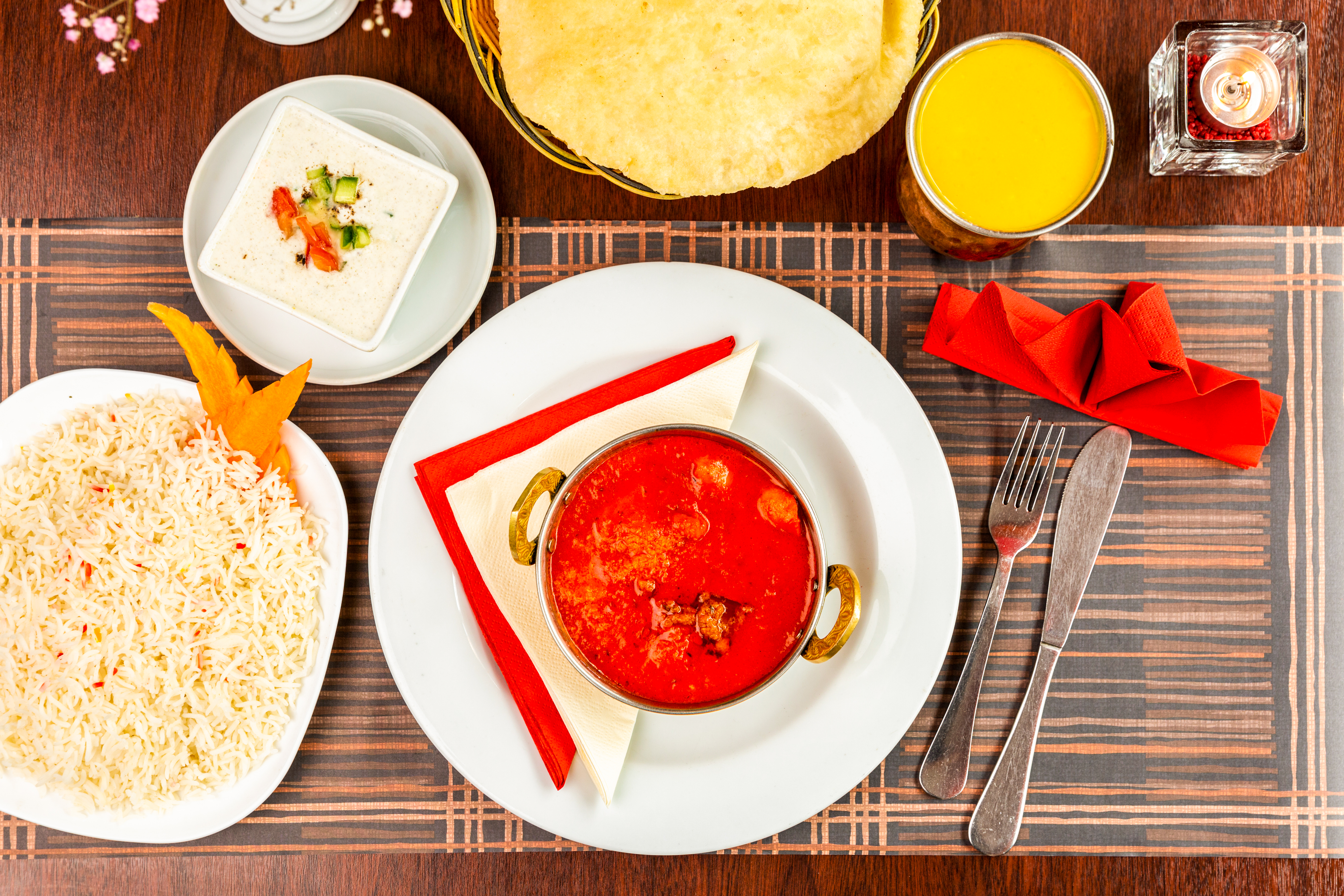 Arranged Food and Objects