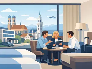 Hotelzimmer für Projektteams in München