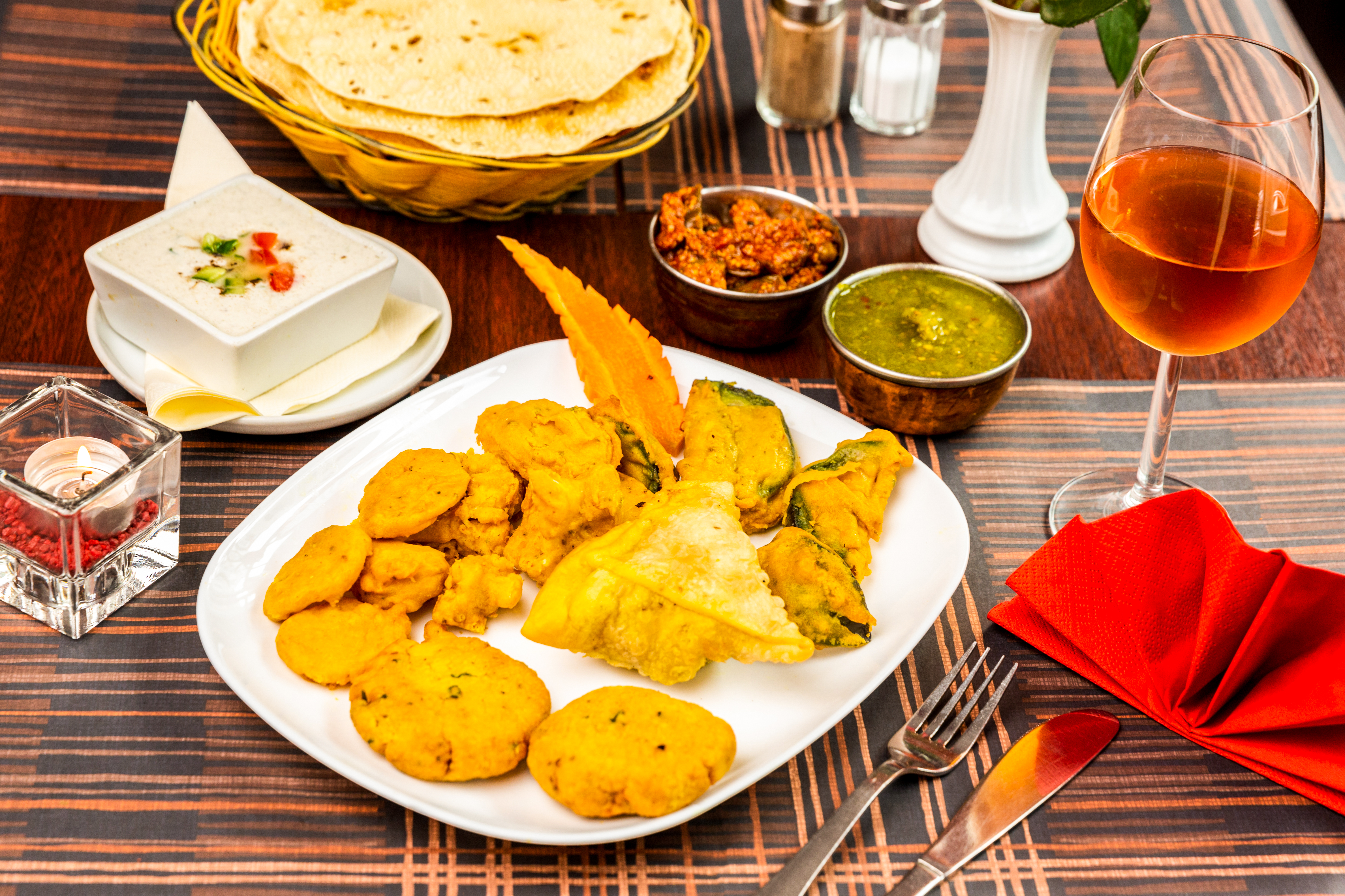 Arranged Food and Objects