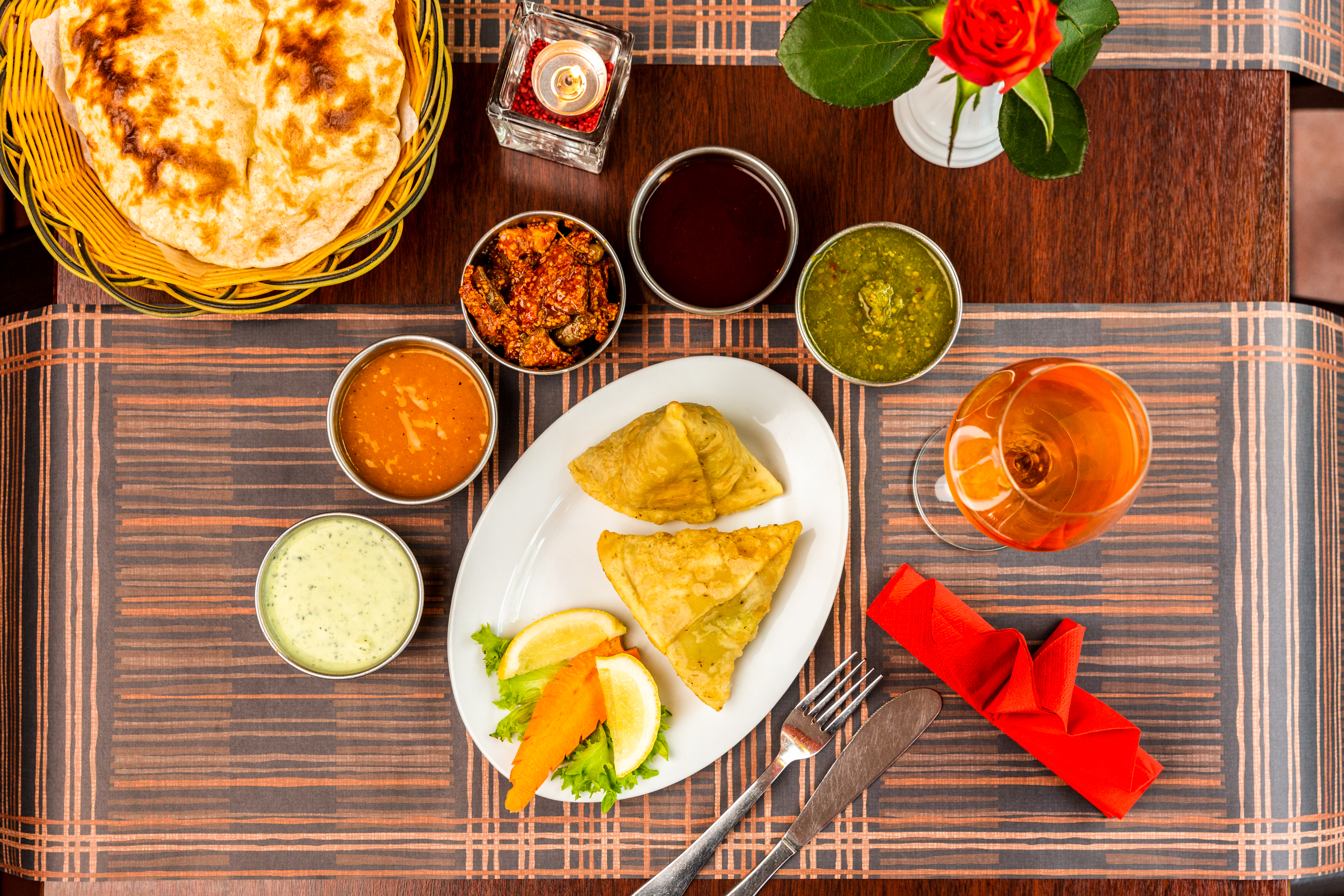 Arranged Food and Objects