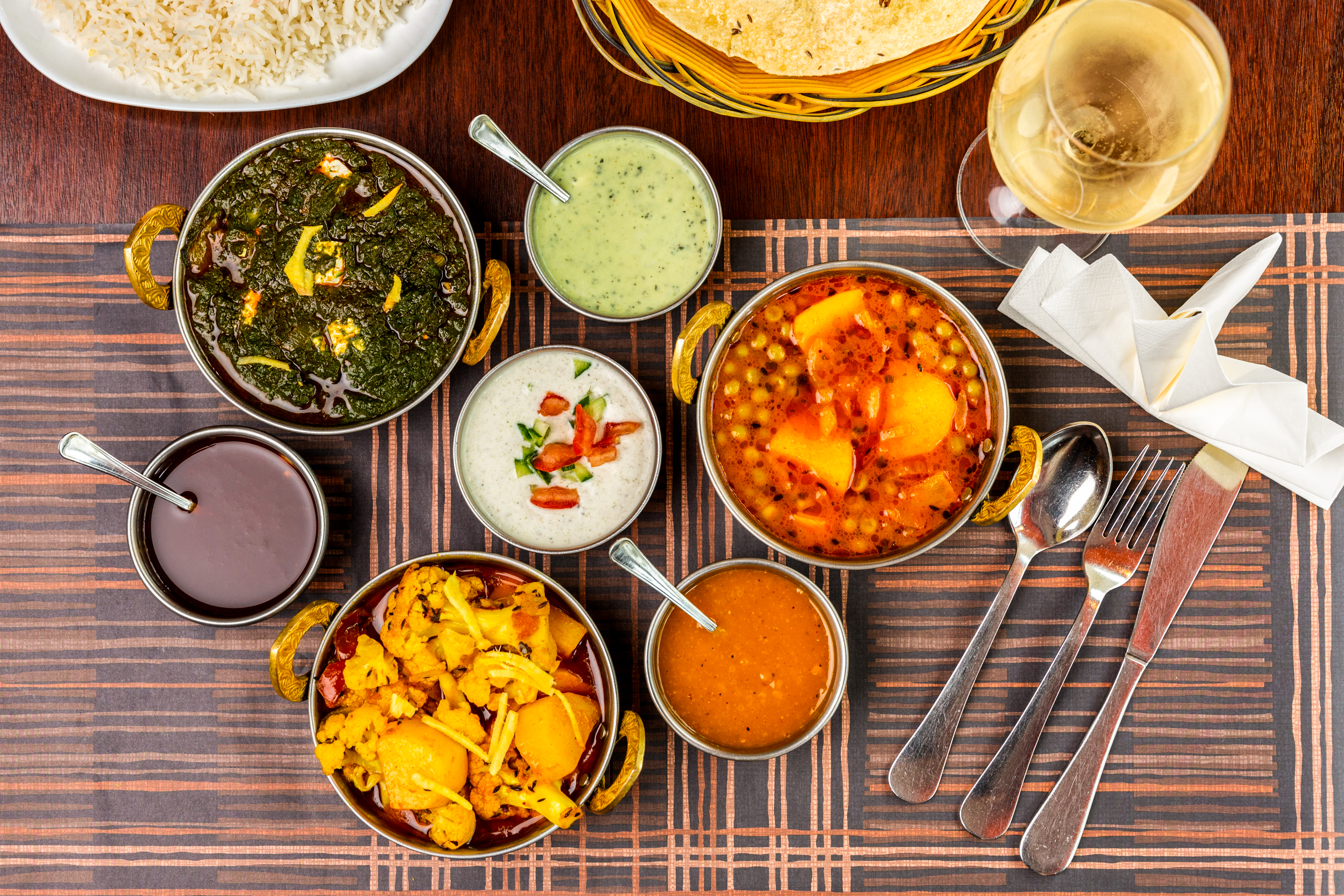 Arranged Food and Objects