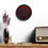 Thumbnail: Zodiac Sign Aquarius, Round Acrylic Wall Clock, Red and Black Design