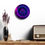 Thumbnail: Round Acrylic Wall Clock, Pink Buddha, Multi Color Wall Decor