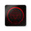Thumbnail: Zodiac Sign Aries, Corkwood Coaster Set of 4, Red and Black Design
