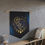 Thumbnail: Pennant, Zodiac Sign Aries, Moon Phase, Black, Blue and Gold Design