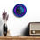 Thumbnail: Round Acrylic Wall Clock, Namaste, Buddha, Lotus and Mandala