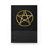 Thumbnail: Wicca Gold Pentagram Hardcover Journal, Black with Black Texture Accent