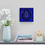 Thumbnail: Square Acrylic Wall Clock, Goddess, Divine Feminine, Blue, Purple and Gold