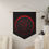 Thumbnail: Pennant, Zodiac Sign Capricorn, Red and Black Design Wall Decor