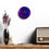 Thumbnail: Round Acrylic Wall Clock, Pink Buddha, Multi Color Wall Decor