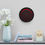 Thumbnail: Zodiac Sign, Libra, Round Acrylic Wall Clock, Red and Black Design, Wall Decor