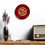Thumbnail: Acrylic Wall Clock, Red and Gold Dragon, Wall Decor