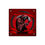 Thumbnail: Acrylic Wall Art Panels, Skull and Cloak with Red Lettering