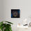 Thumbnail: Acrylic Wall Art Panel, Zodiac Sign Cancer, Moon Phase, Black, Blue and Gold