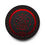Thumbnail: Zodiac Sign Virgo, Round Acrylic Wall Clock, Red and Black Design, Wall Decor
