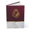 Thumbnail: Girl with Flower Hardcover Journal, Burgundy Grunge with White and Gold