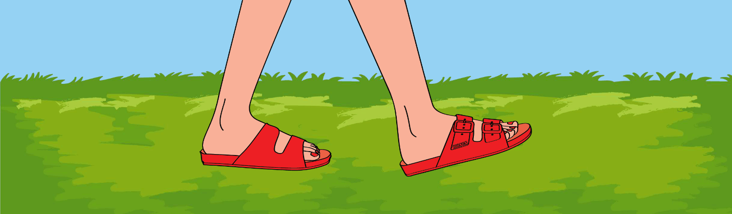 Animation, video explainer, GIF, video, walking, Tel Aviv, web banner, Israeli, Illustrator, editorial illustrator, graphic designer, Gaby Katten, Braceface Design  