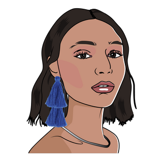 merch design, merchandise, t-shirt design, fashion design, Israeli, Illustrator, editorial illustrator, graphic designer, Gaby Katten, Braceface Design, drawing, girl, pretty 