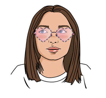 merch design, merchandise, t-shirt design, fashion design, Israeli, Illustrator, editorial illustrator, graphic designer, Gaby Katten, Braceface Design, drawing, girl, pretty 