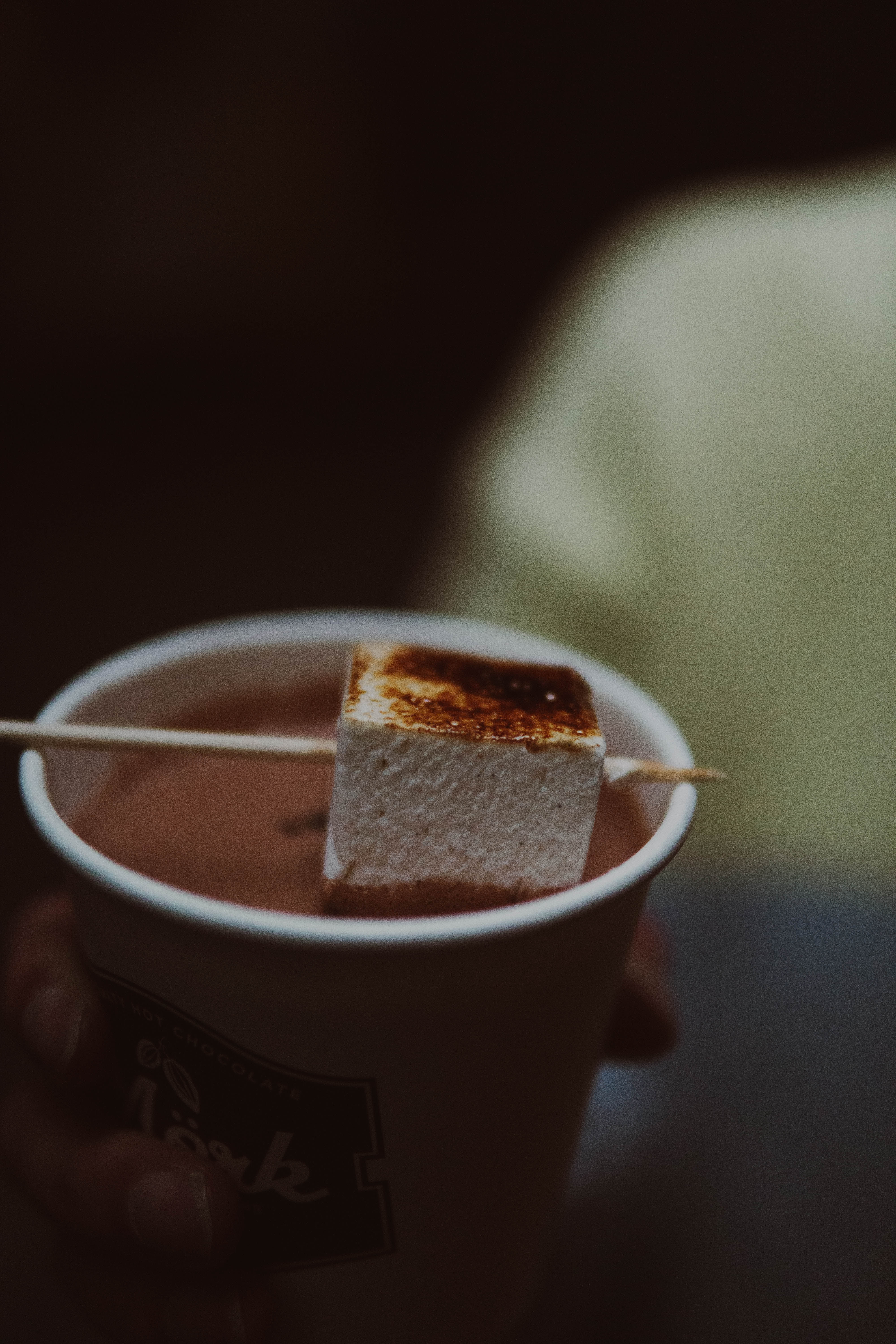 Miso salted oat milk hot chocolate