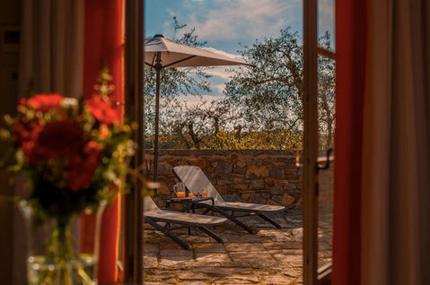 Camere suite di Borgo Scopeto Relais con giardino privato