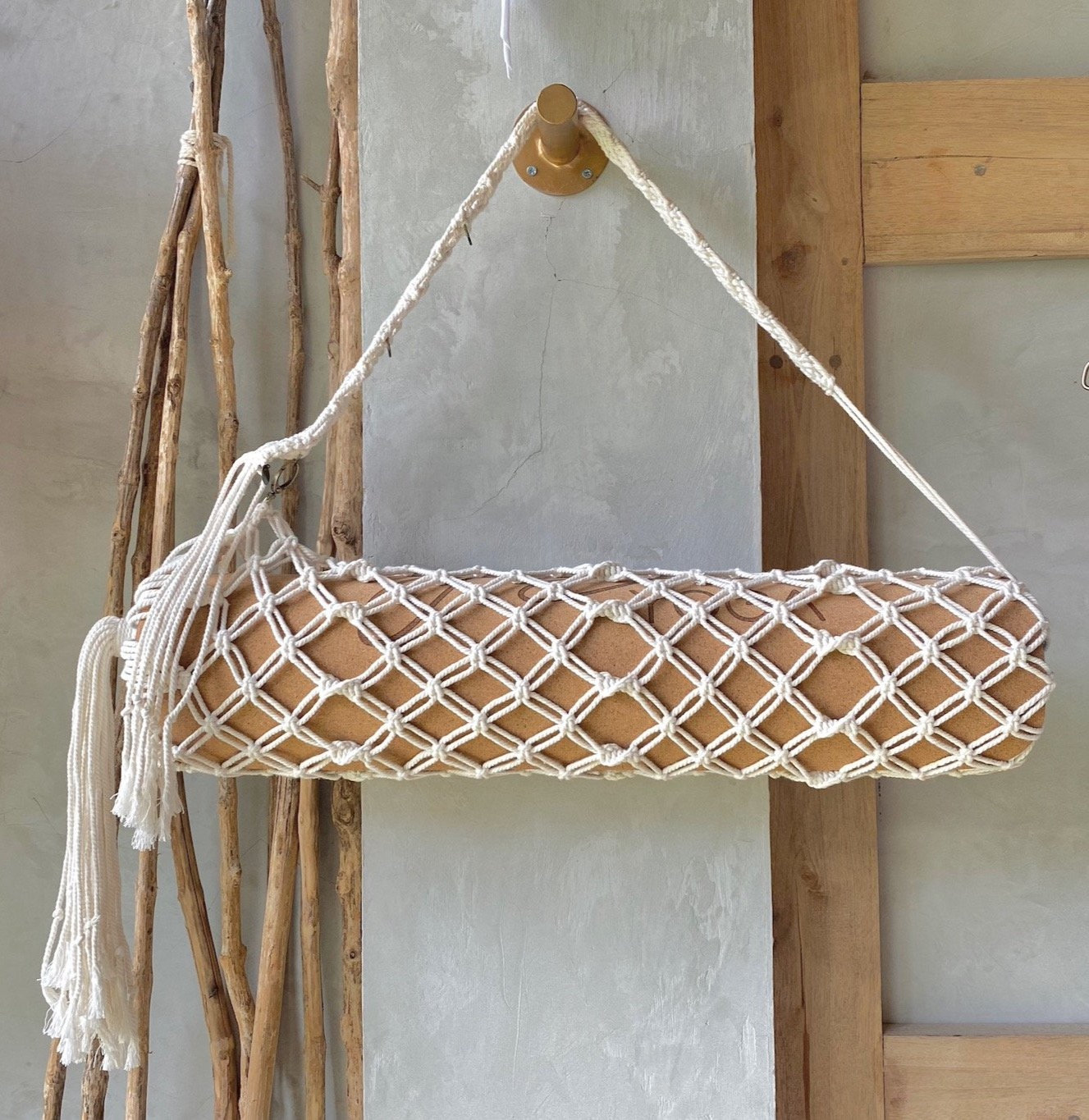 macrame yoga mat bolsa