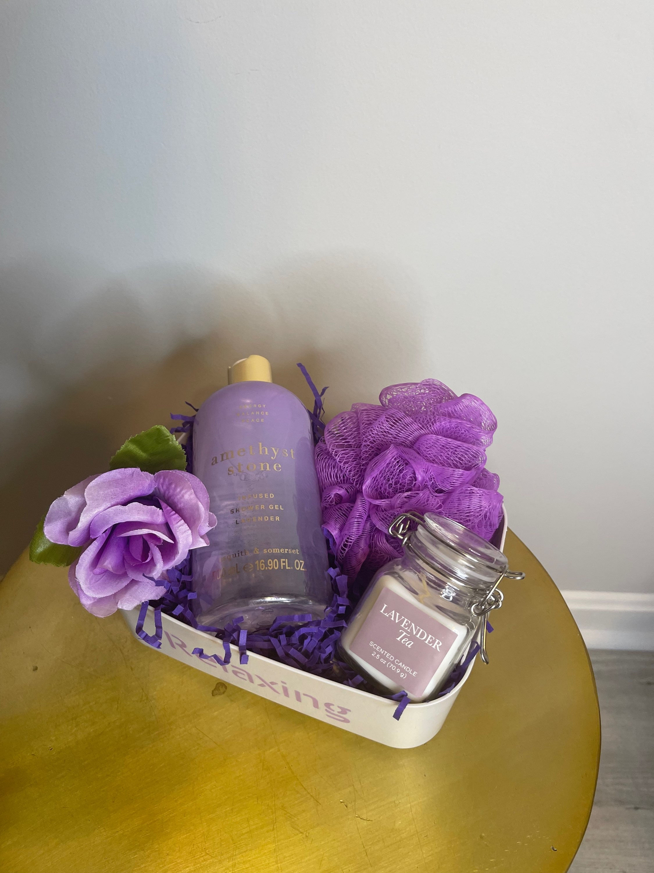 Lavender Self Care Basket