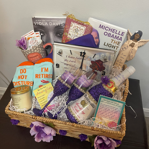 Retirement gift Basket for a coworkers