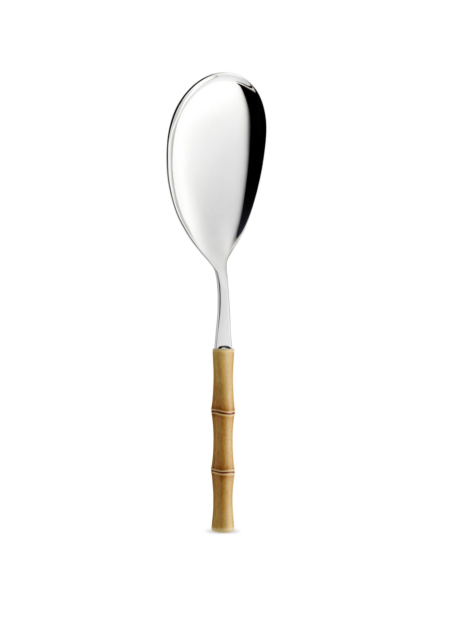 colher servir, bamboo beje