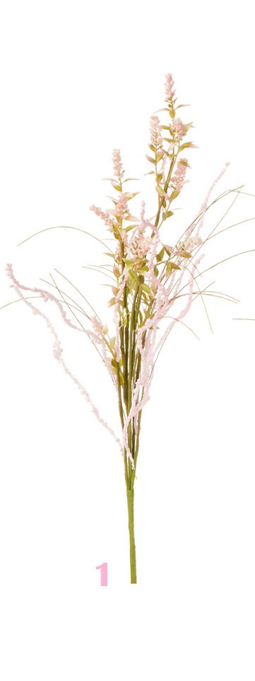 Miniatura: aste flores campo rosa