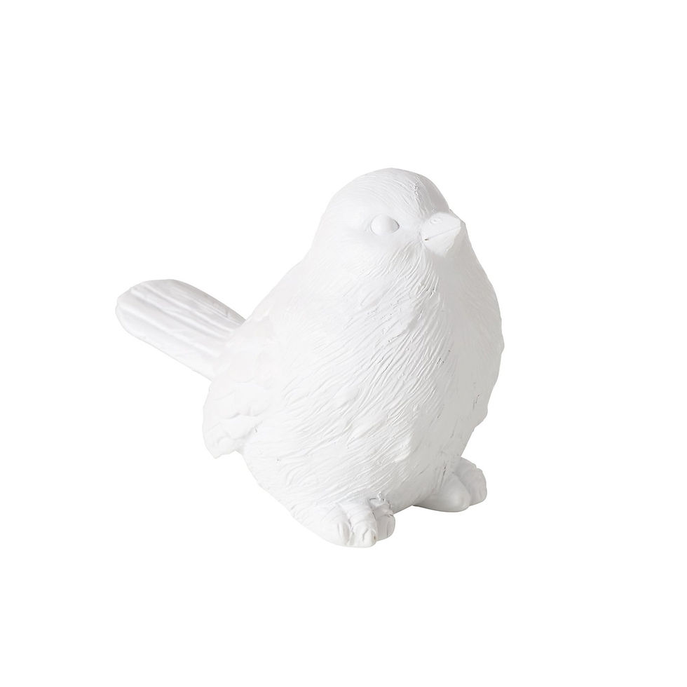 Miniatura: passarinho branco