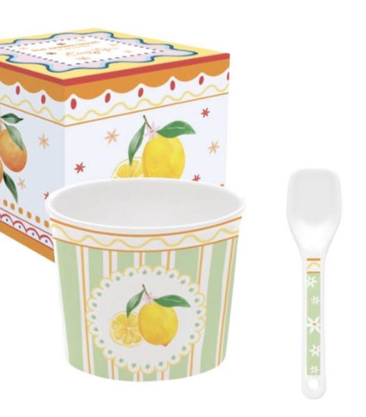 Miniatura: taça gelado frutas