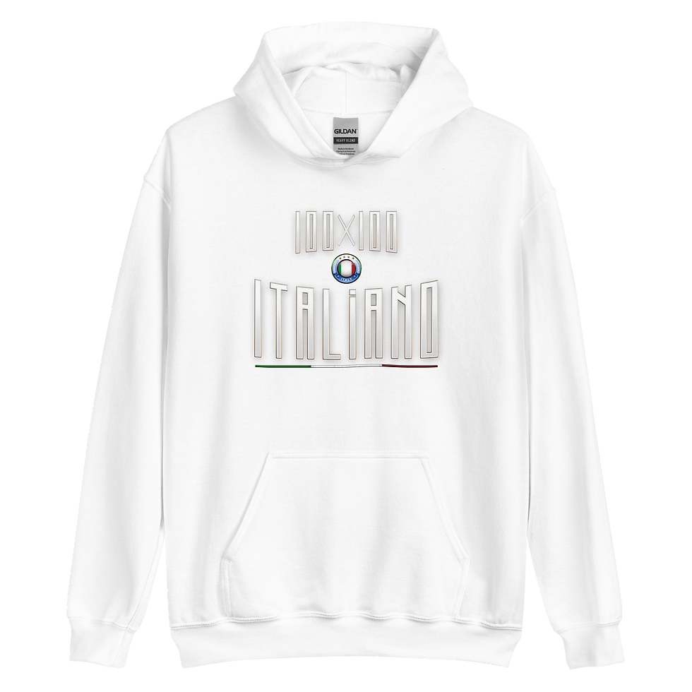 Miniaturbild: Hoodie SalentinoDoc "100x100 Italiano"Bianco