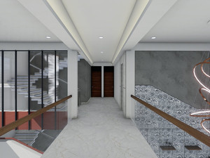 First floor lobby, Residential Interior Design, Elizabeth, NJ