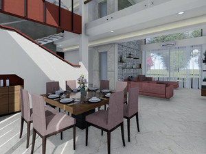 Dining Space, Residential Interior Design, Elizabeth, NJ