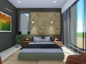 Interior Render for a residential project