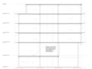 Structural Section of 139 Fifth Avenue Development