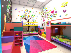 Interior view of kids center, Playroom, NJ