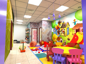 Interior view of kids center, Playroom, NJ