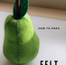 How to make a Felt Pear Step by Step
