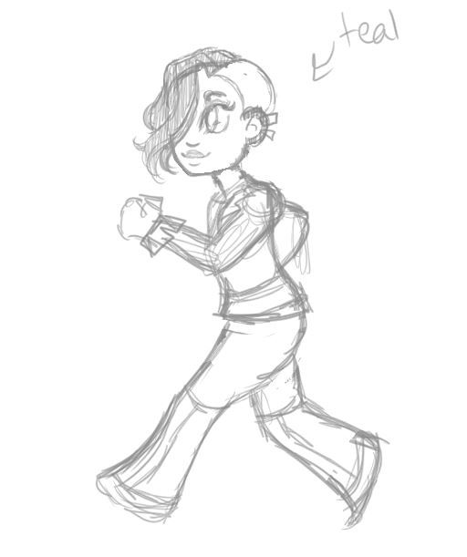 Theo Walking Animation Sketch
